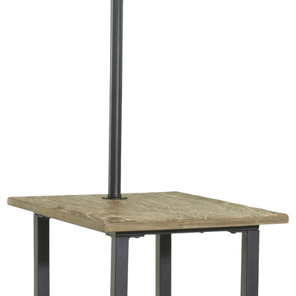 Shianne - Metal Tray Lamp  - Black