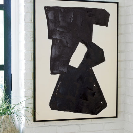 Garviery - Wall Art - Black / Cream