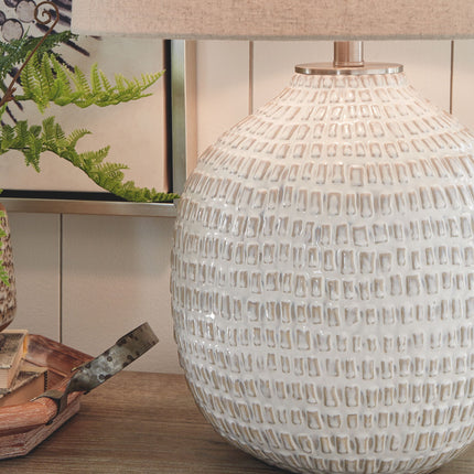 Jamon - Ceramic Table Lamp  - Beige