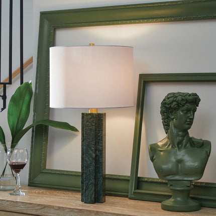 Keegan - Marble Table Lamp - Green