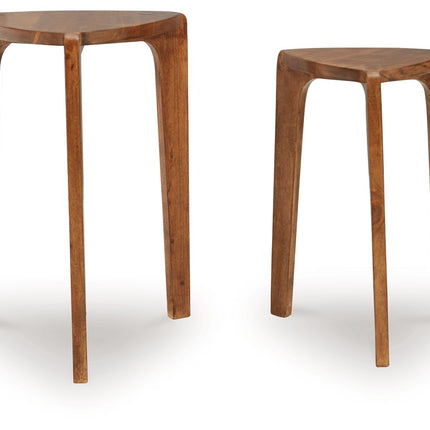 Brynnleigh - Accent Table Set (Set of 2) - Medium Brown