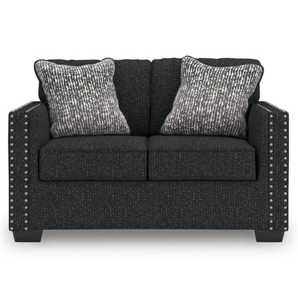Jasmine Peaks - Loveseat - Coal