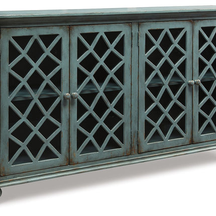 Mirimyn - Accent Cabinet - Vintage Finish - Antique Teal