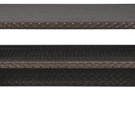 Easy Isle - RECT Multi-Use Table - Dark Brown / Beige