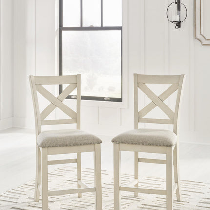 Robbinsdale - Upholstered Barstool (Set of 2) - Antique White