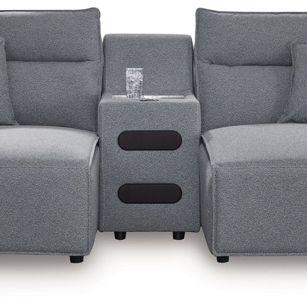 Modmax II - Reclining Sectional - Salt And Pepper