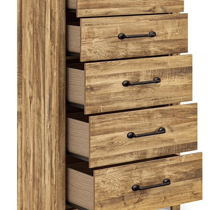 Maystonna - Five Drawer Chest - Brown