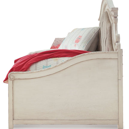 Realyn - Twin Day Bed With Storage - Chipped White