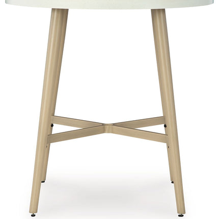 Seton Creek - Round Bar Table With Umbrella Option - Beige