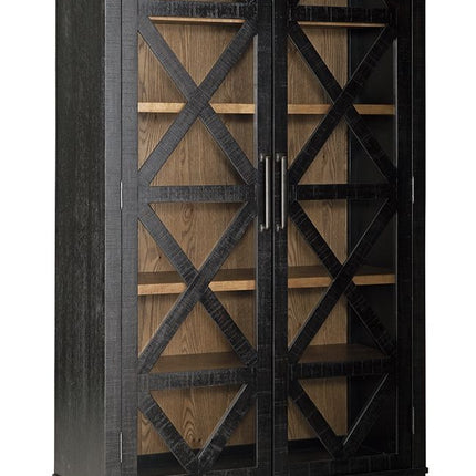 Christop - Accent Cabinet - Black / Brown