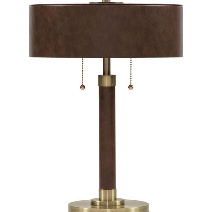 Arcmond - Metal Table Lamp - Brown / Gold Finish