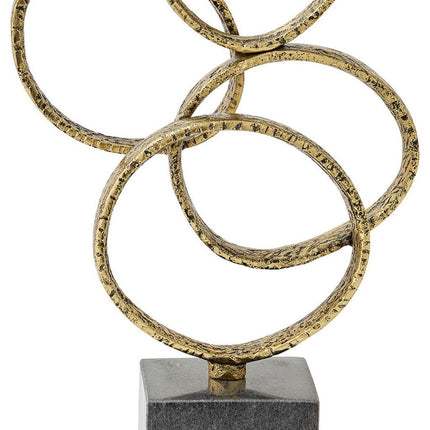 Wellcott - Sculpture - Gold Finish / Black
