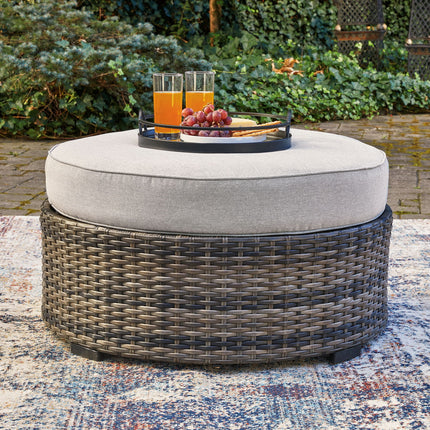 Harbor Court - Ottoman with Cushion - Gray