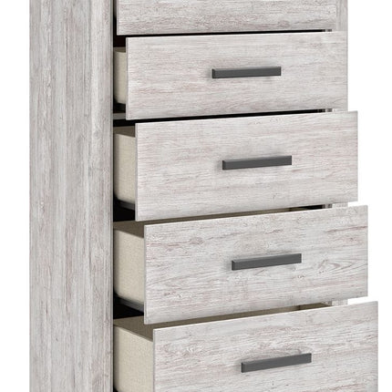 Cayboni - Five Drawer Chest - Whitewash