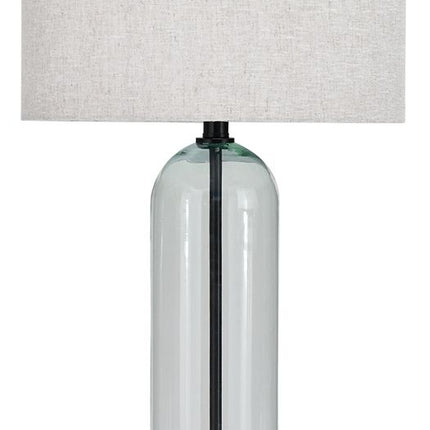 Kerrbrook - Glass Table Lamp - Clear / Black