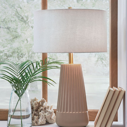 Dellner - Ceramic Table Lamp - Mocha