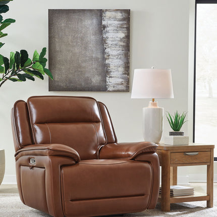 Healy Pier - Power Recliner / Adj Headrest - Chocolate