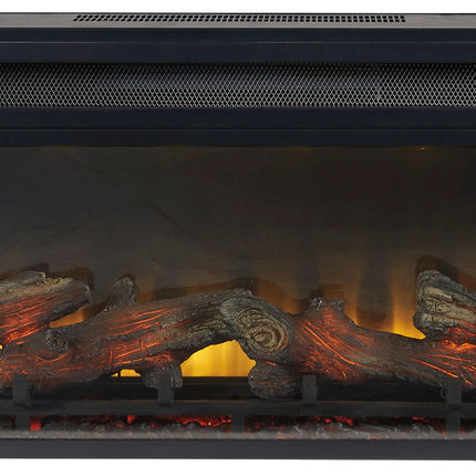 Entertainment Accessories - Fireplace Insert - Rectangular - Black