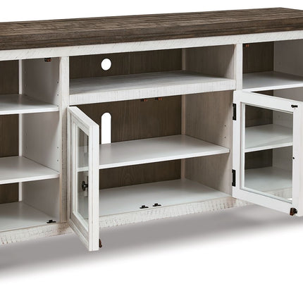 Havalance - Extra Large TV Stand - 4 Doors - Brown / Beige