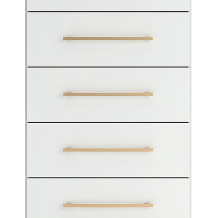 Kendanport - Five Drawer Chest - Brown / White