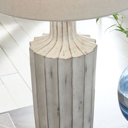 Imre - Poly Table Lamp - Distressed Brown