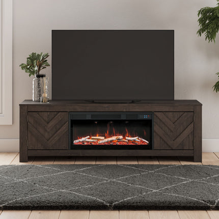 Cayboni - LG TV Stand With Fireplace Option