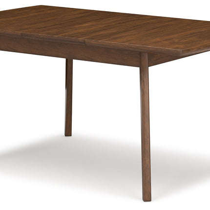 Lyncott - Rectangular Dining Room Butterfly Extension Table - Brown