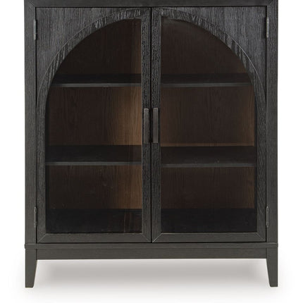 Armenleigh - Bar Cabinet - Black / Brown