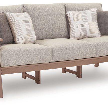 Grover Beach - Sofa With Cushion - Driftwood
