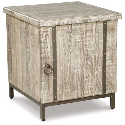 Laddford - Accent Cabinet - Shelf - Whitewash