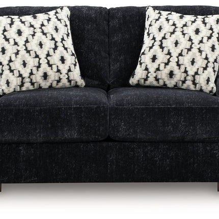Whitmore Manor - Loveseat - Black Pearl