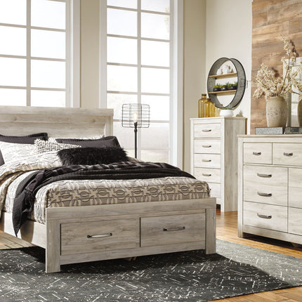 Bellaby - Dresser, Mirror, Platform Bed With Storage Drawers Set