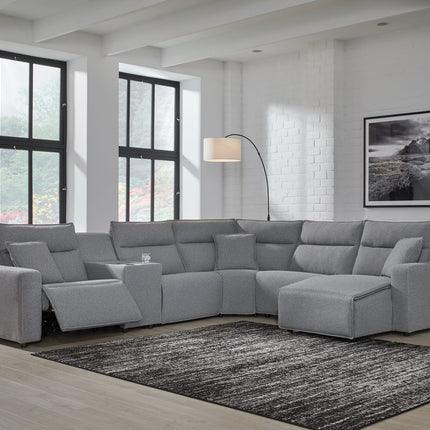 Modmax II - Reclining Sectional - Salt And Pepper