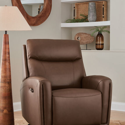 Pincara - Power AutoGlide Recliner With Audio System - Umber