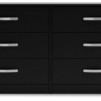 Finch - Six Drawer Dresser - 29'' Height - Black