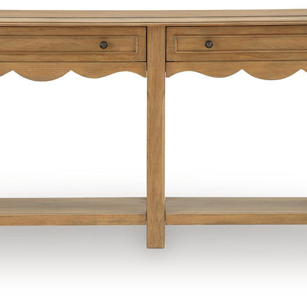 Whitmund - Console Sofa Table - Light Brown