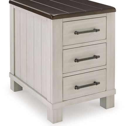 Darborn - Chair Side End Table - Gray / Brown