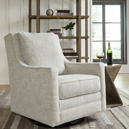 Kambria - Swivel Glider Accent Chair - Fog
