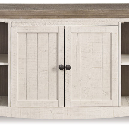 Havalance - Extra Large TV Stand - 2 Doors - Brown / Beige