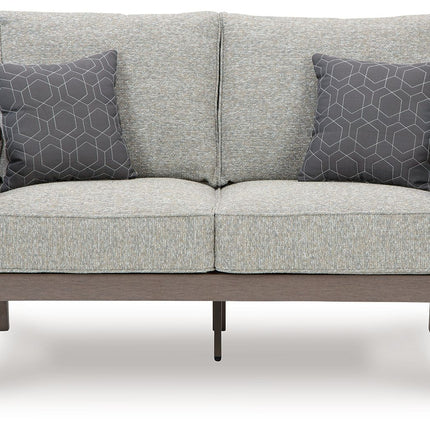 Hillside Barn - Loveseat W/Cushion - Gray / Brown