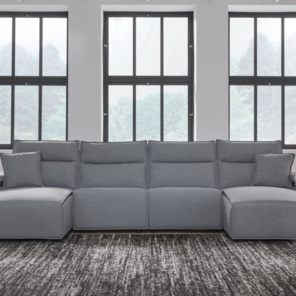 Modmax II - Reclining Sectional - Salt And Pepper
