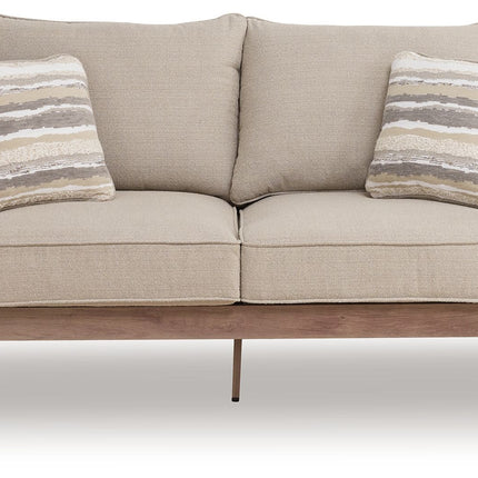 Harmony Headlands - Loveseat With Cushion - Natural / Gray