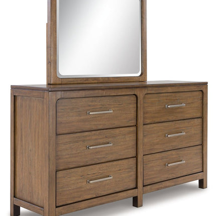 Cabalynn - Dresser And Mirror - Light Brown