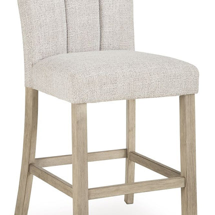Larawyn - Upholstered Barstool (Set of 2) - Bisque