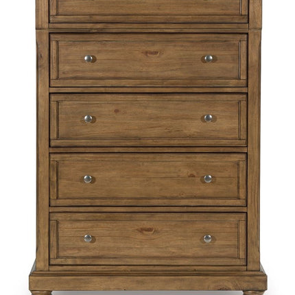 Feddinger - Five Drawer Chest - Medium Brown