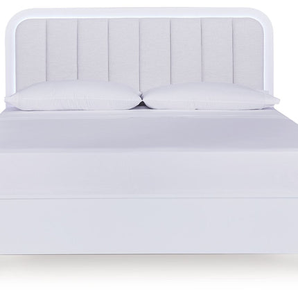 Jarlee - 4 Pc. - King Panel Bed, Dresser, Mirror And Nightstand - White