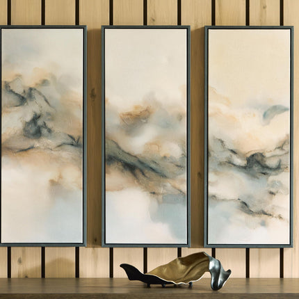 Larrondale - Wall Art Set (Set of 3) - Black / Gray / Brown