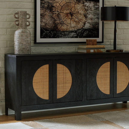 Cliffiings - Accent Cabinet - Black / Natural