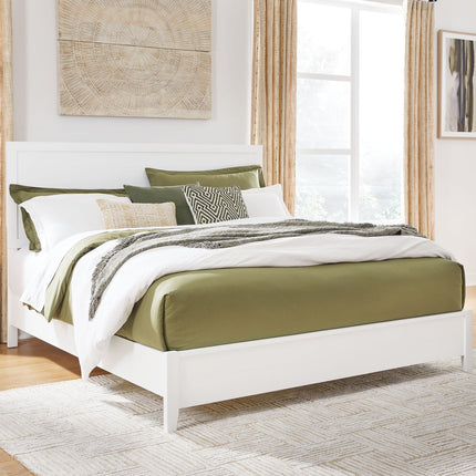 Binterglen - King Panel Bed - White