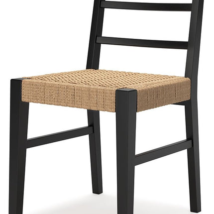 Isanti - Dining Room Side Chair (Set of 2) - Light Brown / Black